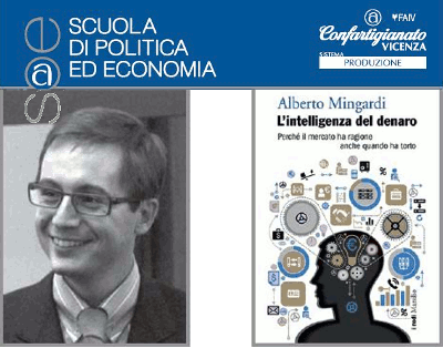 Alberto Mingardi e la copertina del libro Alberto Mingardi e la copertina del libro