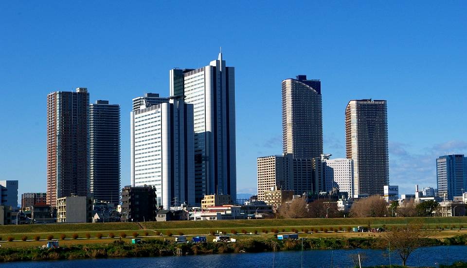 Tokyo, grattacieli a Musashi-kosugi Tokyo, grattacieli a Musashi-kosugi