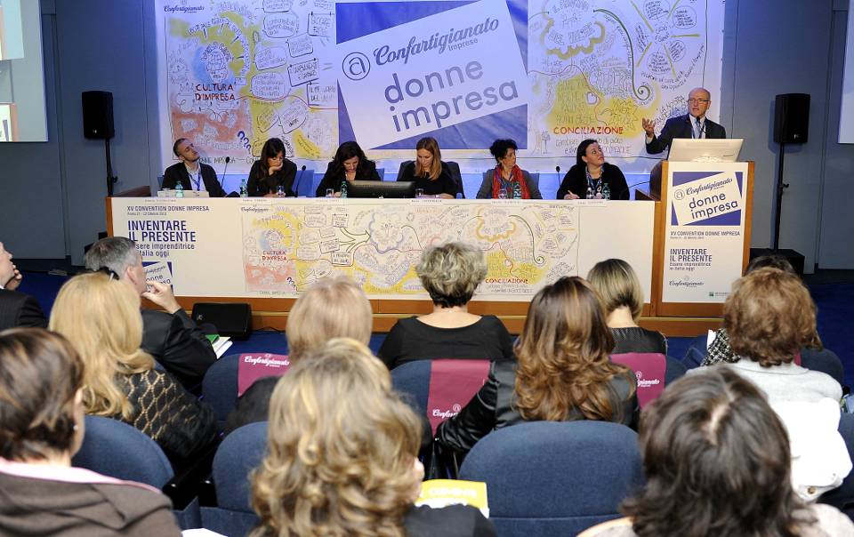 Un momento della convention di Donne Impresa a Roma Un momento della convention di Donne Impresa a Roma