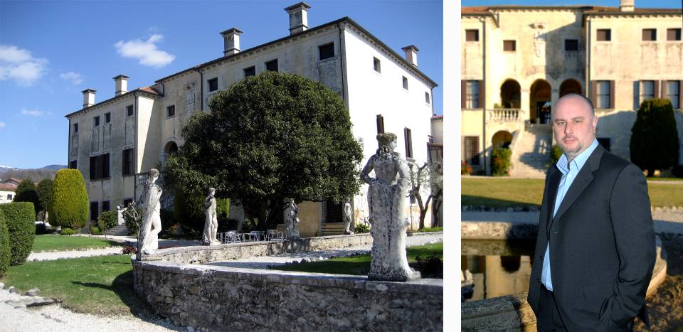 Villa Godi Malinverni di Lugo e, a destra, Chirstian Malinverni Villa Godi Malinverni di Lugo e, a destra, Chirstian Malinverni