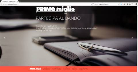 Un'immagine dalla home page del sito Un'immagine dalla home page del sito