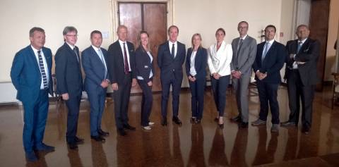 La nuova Giunta veneta col presidente Luca Zaia La nuova Giunta veneta col presidente Luca Zaia